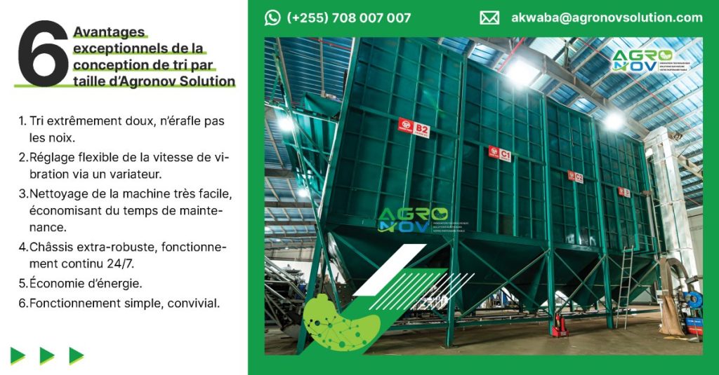 6 avantages exceptionnels de la conception de tri par taille d’Agronov Solution