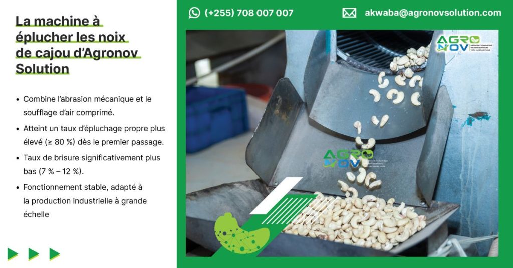 La machine à éplucher les noix de cajou d’Agronov Solution
